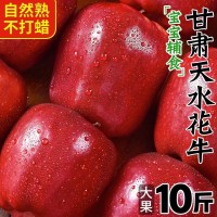 【越放越粉甜】花牛蘋果甘肅蛇果當(dāng)季新鮮粉面沙甜整箱10/5斤批發(fā)
