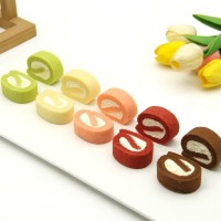 瑞士卷迷你五彩多口味混裝慕斯蛋糕自助餐火鍋店用甜點(diǎn)蛋糕