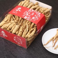 東北長白山人參干貨人參干枝參500g盒裝生曬現貨55支左右送禮氣血